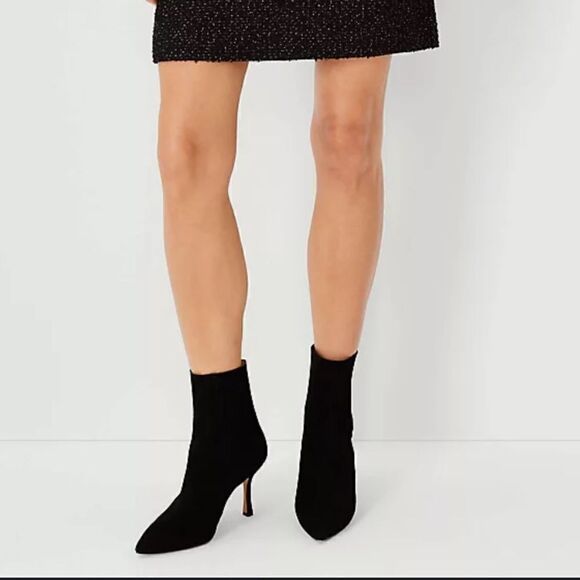 NIB Ann Taylor Chelsea Suede Bootie - Picture 3 of 7